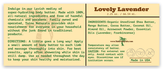 Whipped Body Butter - Lovely Lavender| Shea, Mango & Cocoa Butter | 100% All-Natural