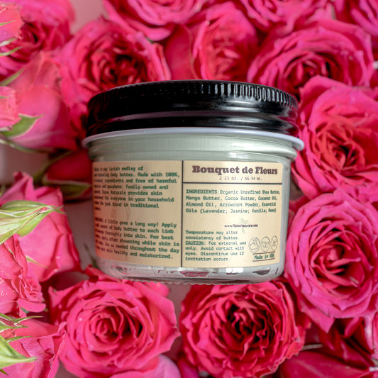 Whipped Body Butter - Bouquet de Fleurs | Shea, Mango & Cocoa Butter | 100% All-Natural